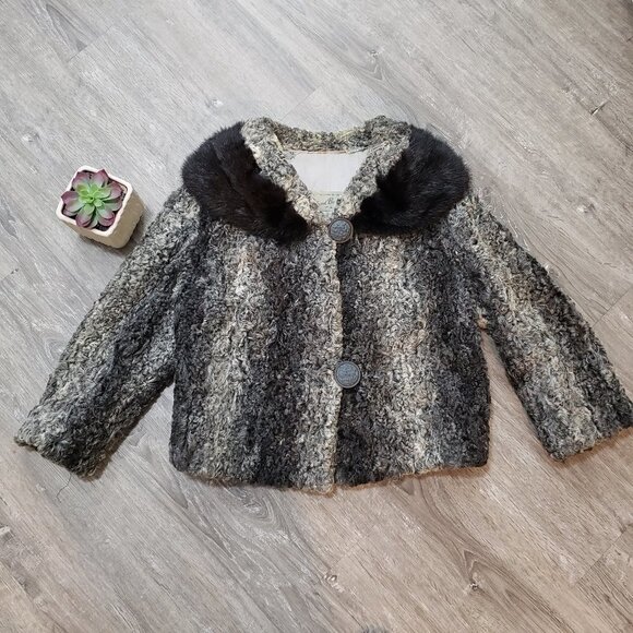 Vintage Jackets & Blazers - Roland Boivin Vintage Sheared Lamb Wool Jacket Sz M